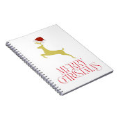 Carnet Impression de Noël rouge tendance (Côté Droit)