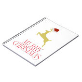Carnet Impression de Noël rouge tendance (Côté gauche)
