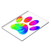 Carnet Impression de patte de chien Tie Dye Graphique (Côté gauche)