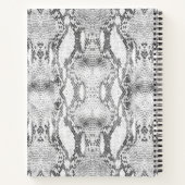 Carnet Impression de peau de serpent blanc (Dos)