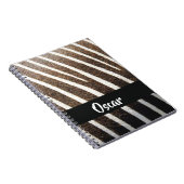 Carnet Impression de peau Zebra (Côté Droit)