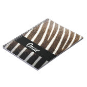 Carnet Impression de peau Zebra (Côté gauche)