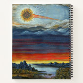 Carnet impression de peinture de comète (Dos)