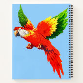 Carnet impression de perroquet volant (Dos)