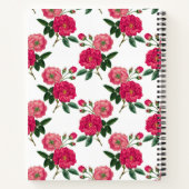 Carnet Impression de rose rose (Dos)