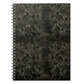 Carnet Impression de serpent noir (Devant)