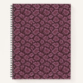 Carnet Impression de serpent rose (Devant)