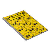 Carnet Impression de singe mignon et de banane (Côté Droit)