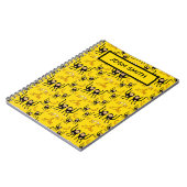 Carnet Impression de singe mignon et de banane (Côté gauche)