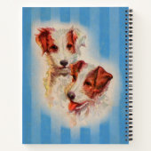 Carnet Impression de terriers Jack Russell (Dos)