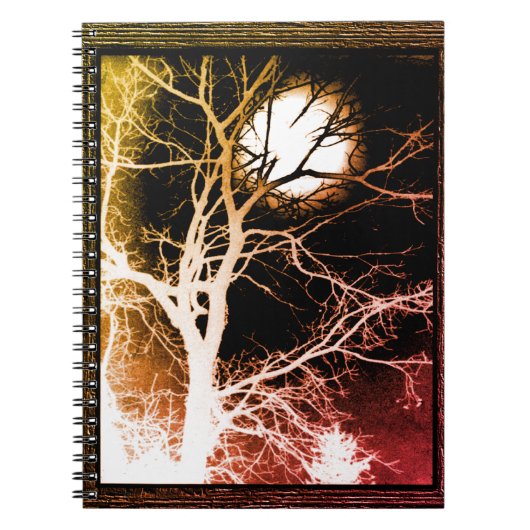 Carnet Impression de toile lune (Devant)