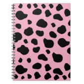 Carnet Impression de vache, Motif de vache, Spots de vach (Devant)