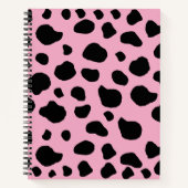 Carnet Impression de vache, Motif de vache, Spots de vach (Devant)