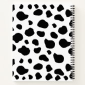Carnet Impression De Vache, Spots De Vache, Noir Et Blanc (Dos)