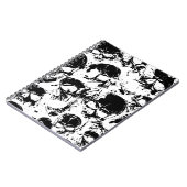 Carnet impression des crânes de grunge (Côté gauche)