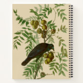 Carnet Impression d'oiseau Grackle Violet d'Audubon Botan (Dos)