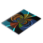 Carnet Impression d'une éclatement de couleur Abstraite (Côté gauche)