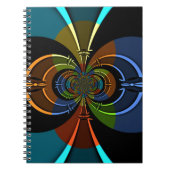 Carnet Impression d'une éclatement de couleur Abstraite (Devant)