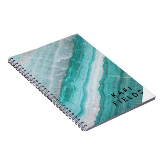 Carnet Impression en pierre de granit turquoise (Côté Droit)