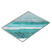 Carnet Impression en pierre de granit turquoise (Côté gauche)