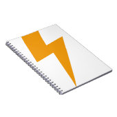 Carnet Impression Énergie Jaune Foudre (Côté Droit)