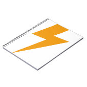 Carnet Impression Énergie Jaune Foudre (Côté gauche)