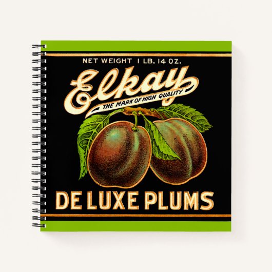Carnet Impression étiquette Elkay Deluxe Plums dans les a (Devant)