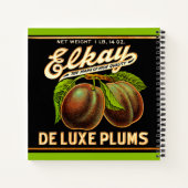 Carnet Impression étiquette Elkay Deluxe Plums dans les a (Dos)