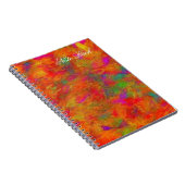 Carnet Impression florale colorée (Côté Droit)