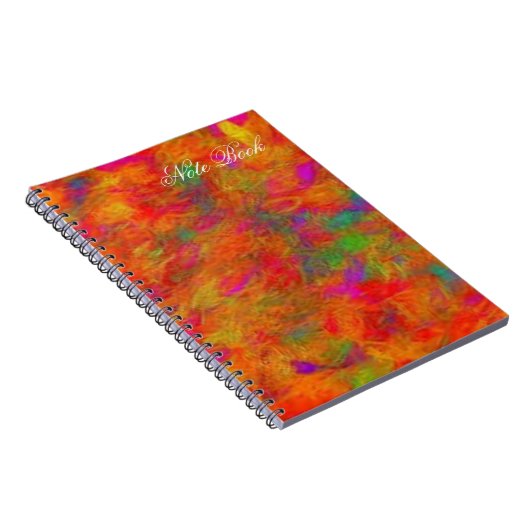 Carnet Impression florale colorée (Côté Droit)