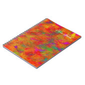 Carnet Impression florale colorée (Côté gauche)