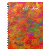 Carnet Impression florale colorée (Devant)