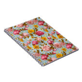 Carnet Impression florale de style antique (Côté Droit)
