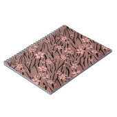 Carnet Impression florale de tigre (Côté gauche)