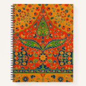 Carnet Impression florale persane décorative (Devant)