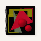 Carnet Impression géométrique moderne Abstraite (Devant)