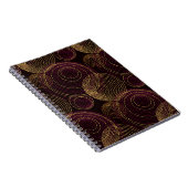 Carnet Impression géométrique Or Luxuriante (Côté Droit)