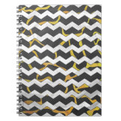 Carnet Impression Giraffe noir et jaune (Devant)