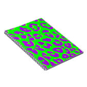 Carnet Impression léopard vert violet (Côté Droit)
