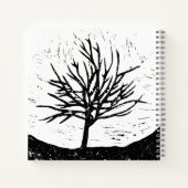 Carnet Impression linéaire automatique de l'arbre (Dos)