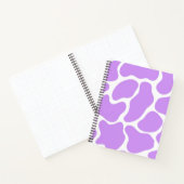 Carnet Impression minimaliste de vache violette (Intérieur)