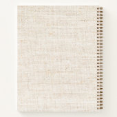 Carnet Impression Monogrammée sur Toile Fausse Minimalist (Dos)