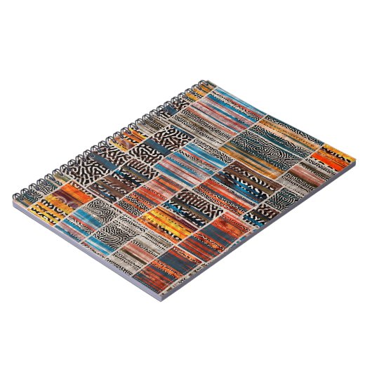 Carnet Impression motif de la surface composée de collage (Côté gauche)