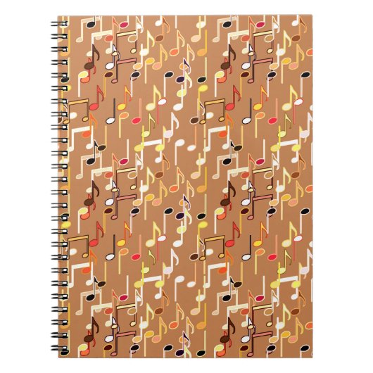 Carnet Impression musicale - Caramel Tan, Multi (Devant)