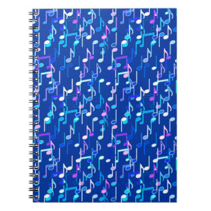Carnet Impression musicale - indigo blue, multi