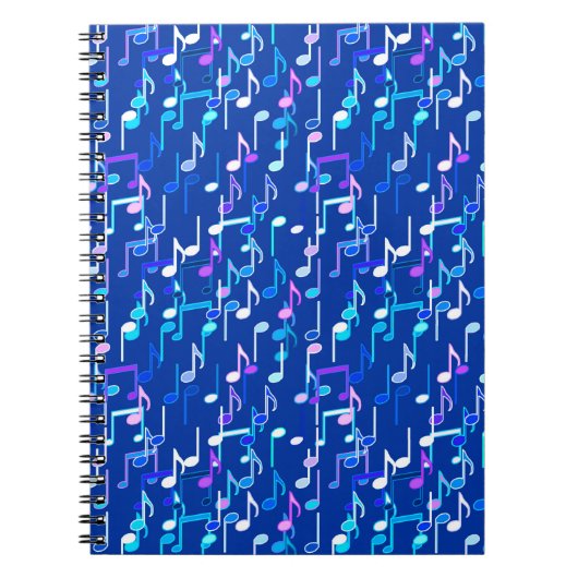 Carnet Impression musicale - indigo blue, multi (Devant)