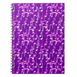 Carnet Impression musicale - violet violet, multi