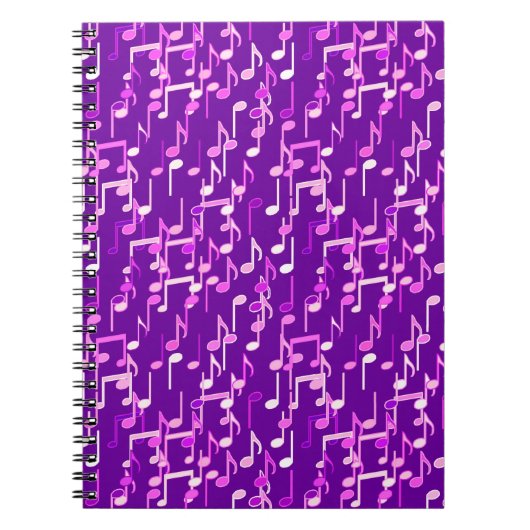 Carnet Impression musicale - violet violet, multi (Devant)