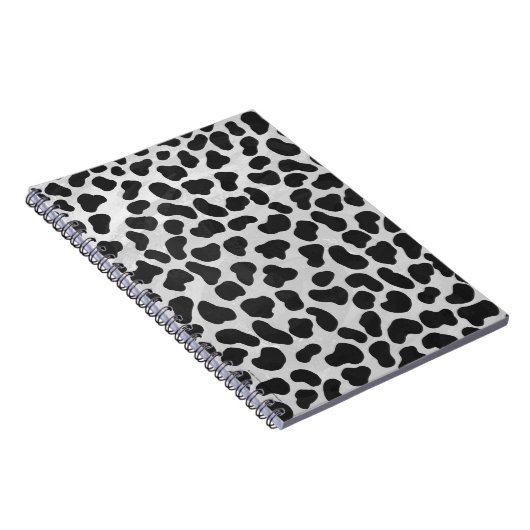 Carnet Impression noire et blanche dalmate (Côté Droit)