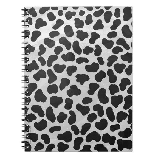 Carnet Impression noire et blanche dalmate (Devant)